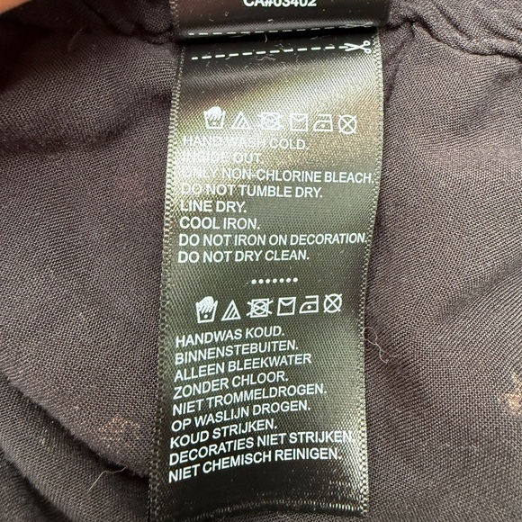 Harley-Davidson Women's Short Sleeve Black Printed and Embroidered Button Down - Picture 9 of 9